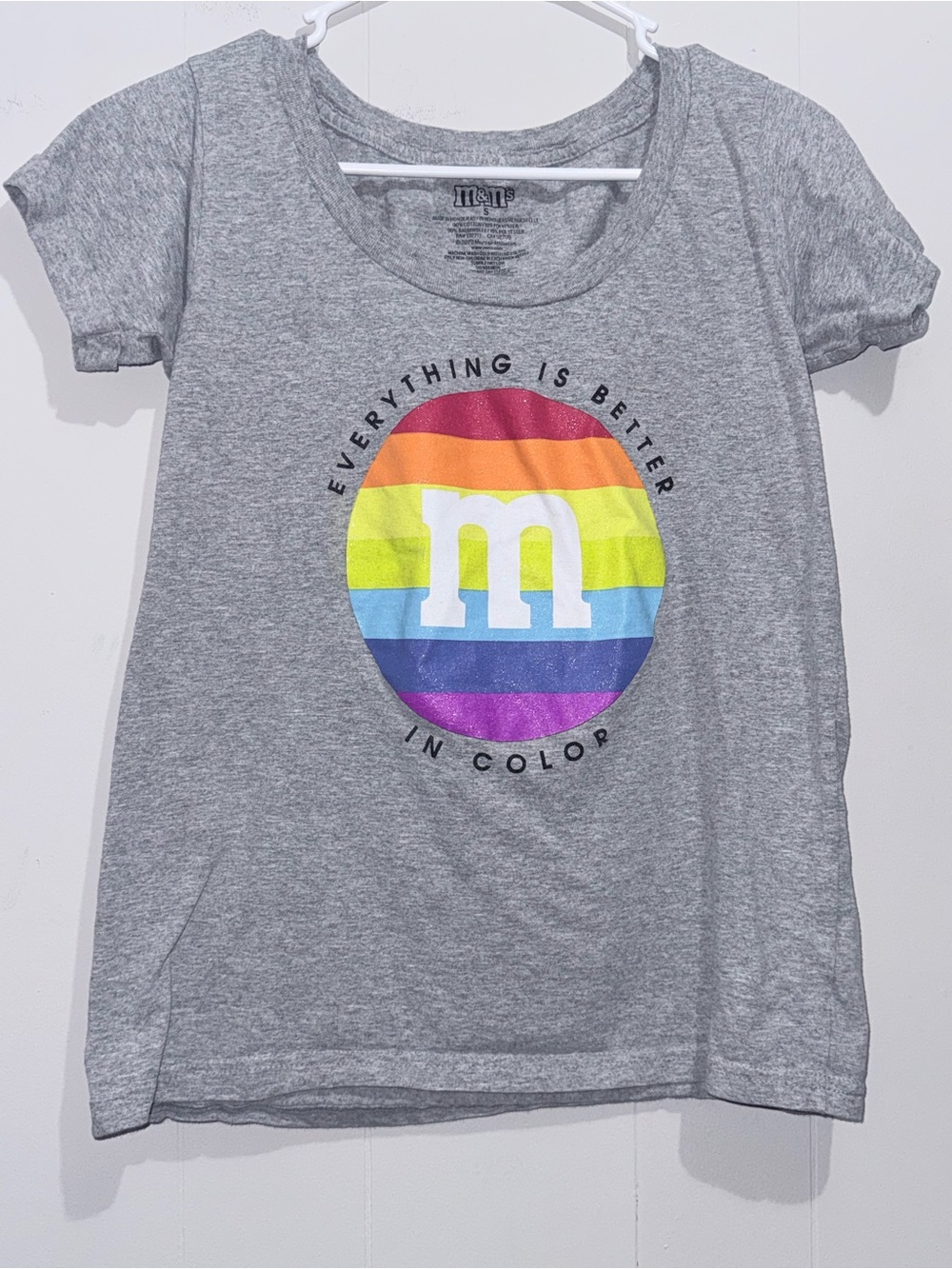 M&M's World Pride Graphic Tee - Everything Is Better In Color - Small